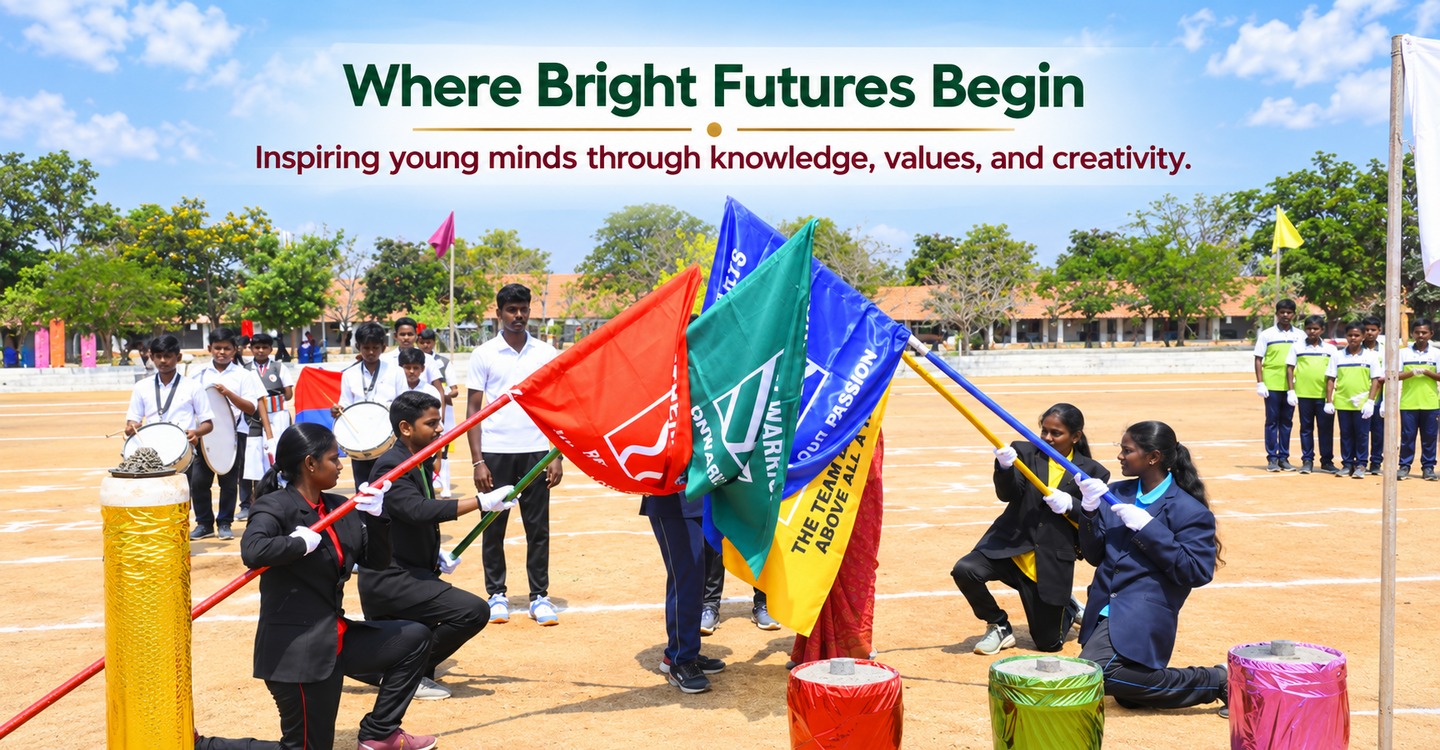 Students participating in school activities